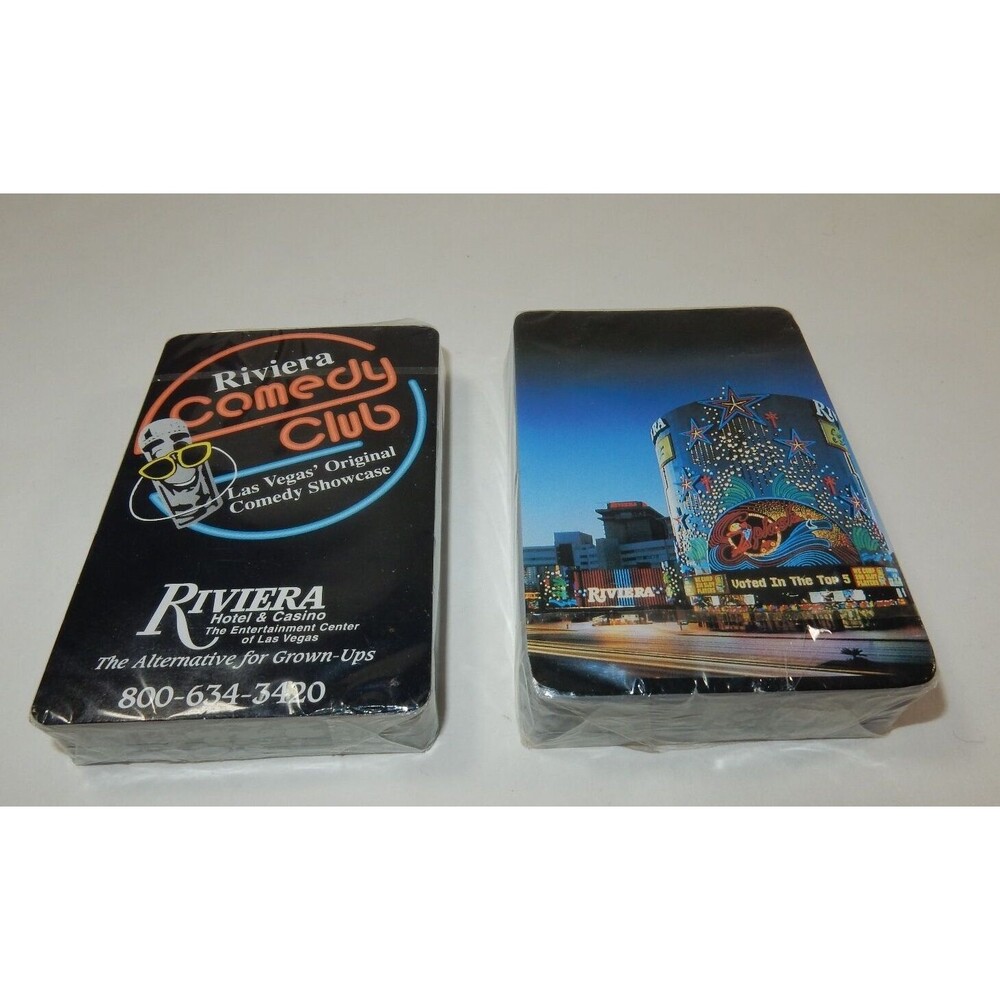 Riviera Hotel & Casino Comedy Club Playing Cards Las Vegas 2 Decks SEALED